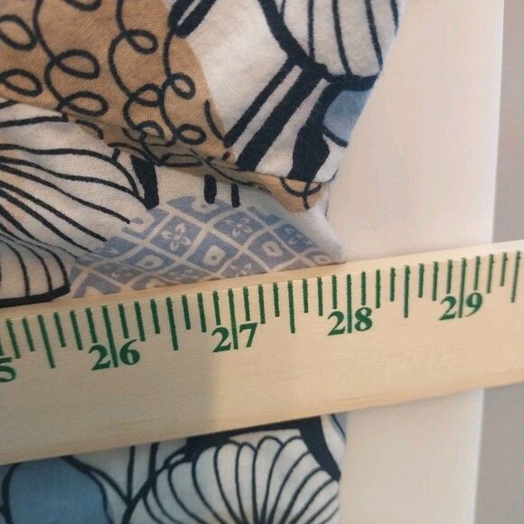 Liz & Me Top 3X 100% Cotton Colorful Side Slits Floral Boho Wild Cottagecore - Picture 3 of 8